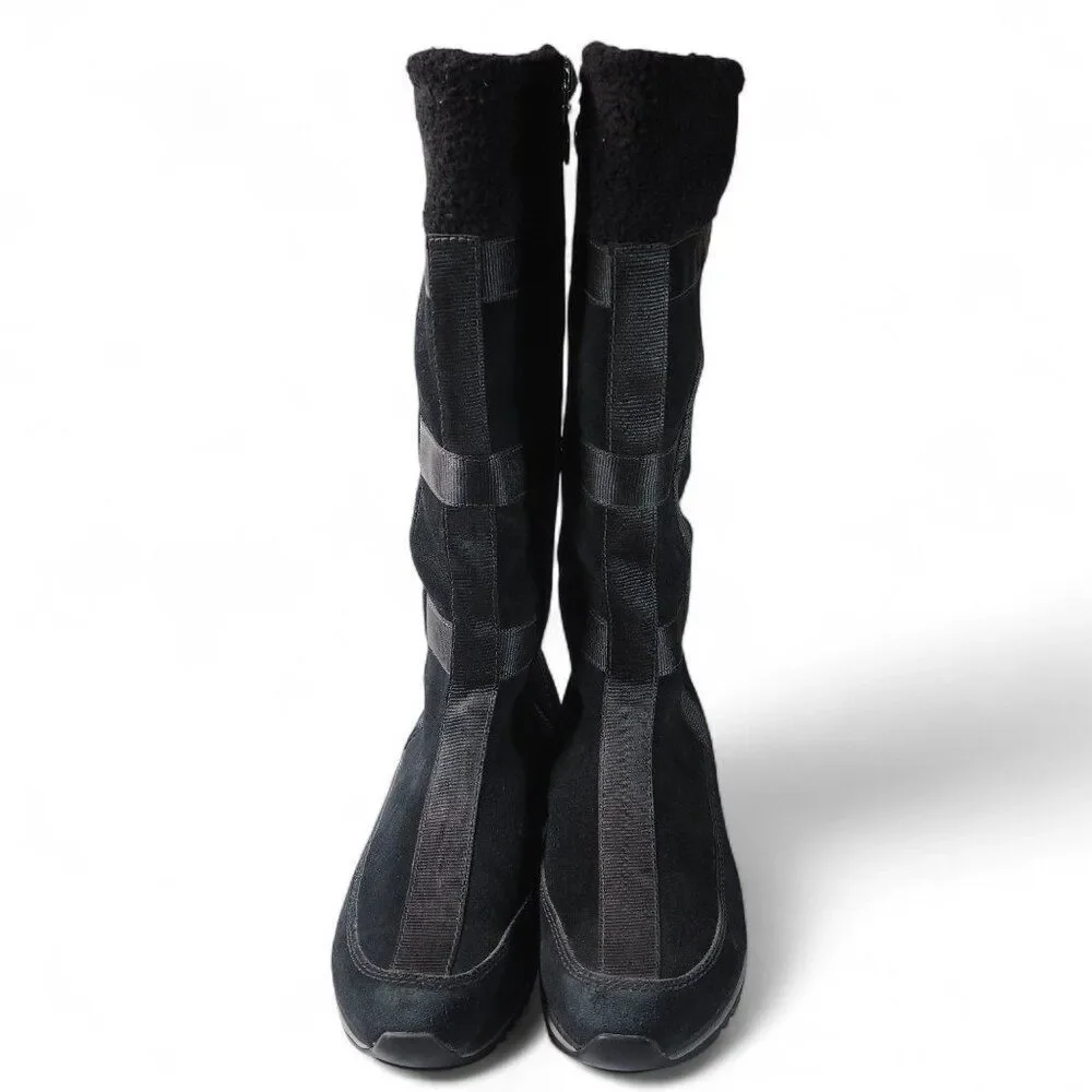 Timberland Tall Suede Vintage‎ Winter Boots Black 64691 Women's 9.5M